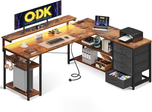 Odk shaped corner desk with - l,