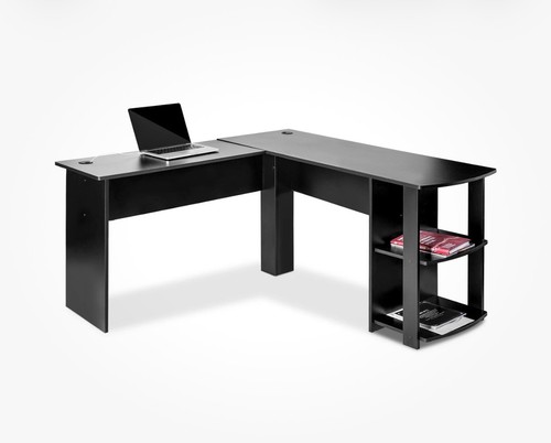 Shaped computer desk corner - computer,