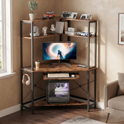 Rustic corner desk - corner, with