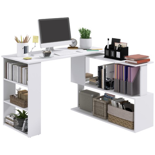 Homcom corner computer - corner, desk