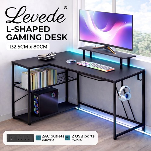 Levede gaming desk corner - desk,
