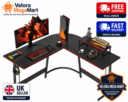 Shaped gaming desk 120cm - gaming,