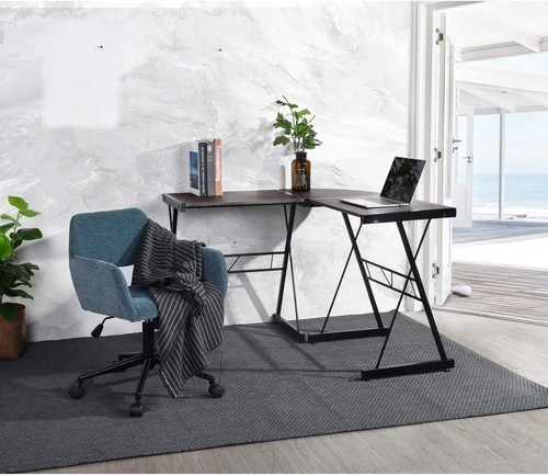 Homy casa shaped corner desk - shaped,
