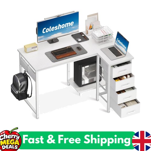 Reversible corner desk with - corner,
