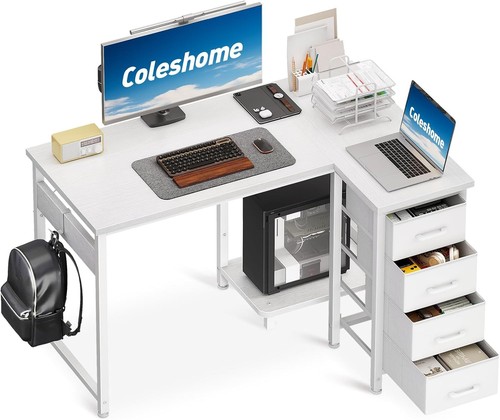 Computer desk with drawers - with,