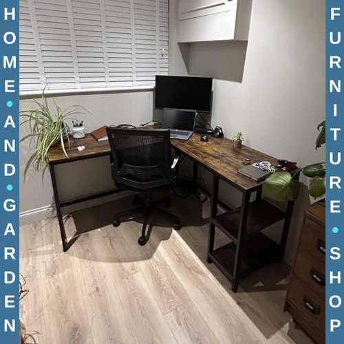 Shape computer desk with - shape,